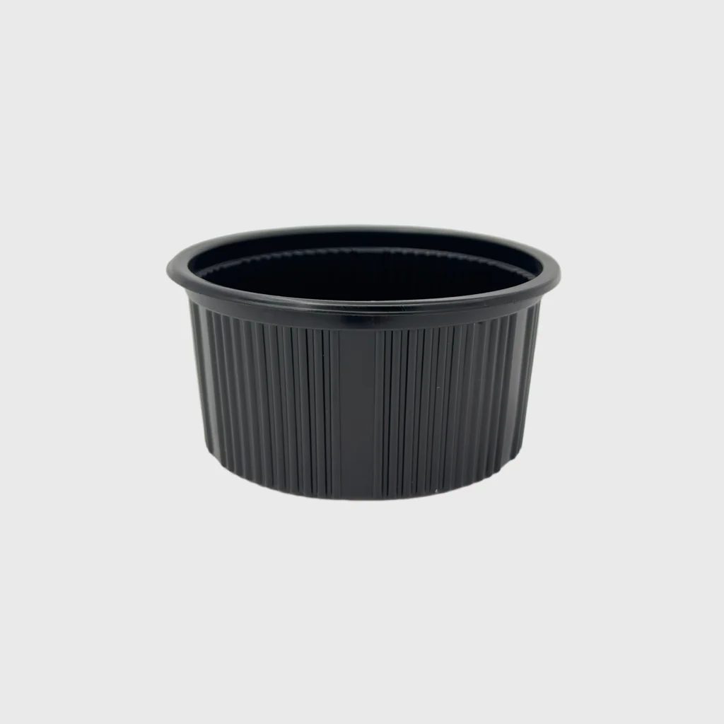 [GΜΗ-25097] PP ripple soup bowl, 350ml, black