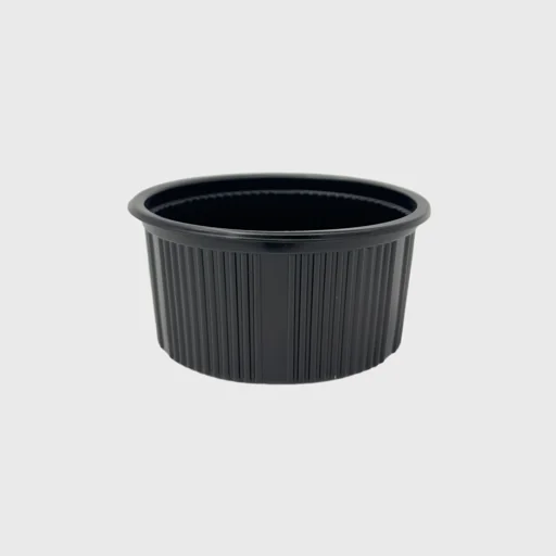 PP ripple soup bowl, 350ml, black