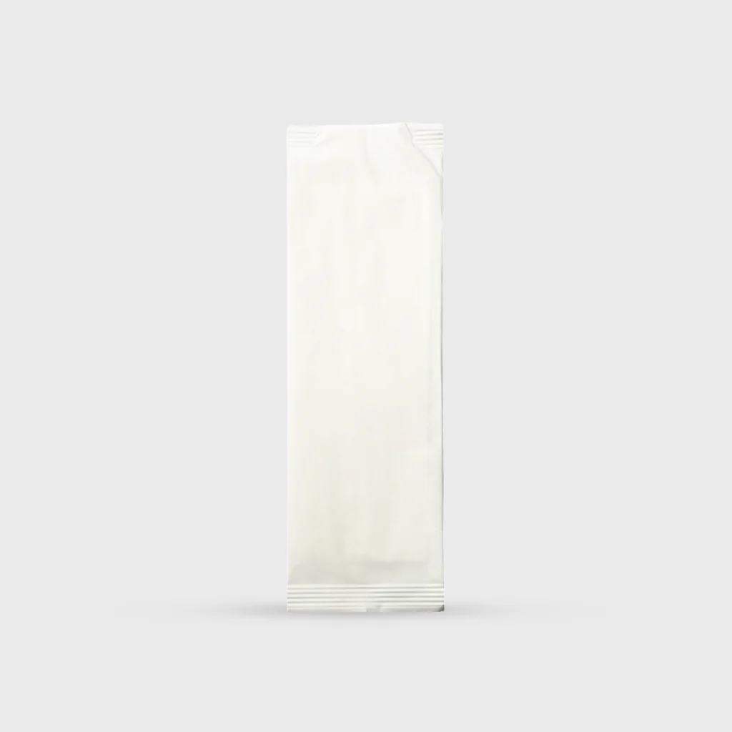 [GMH-26634] Paper bag for cutlery with napkin, 8x25cm, White Classic