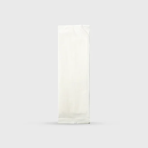 Paper bag for cutlery with napkin, 8x25cm, White Classic