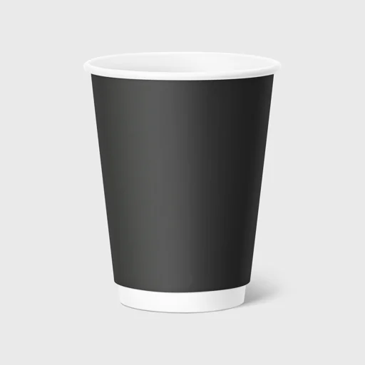 Χάρτινο ποτήρι, διπλότοιχο, 12-14oz, μαύρο