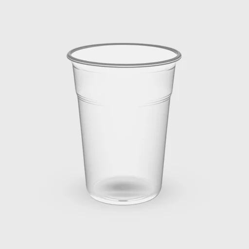 Plastic cup, 500ml, PP, transparent