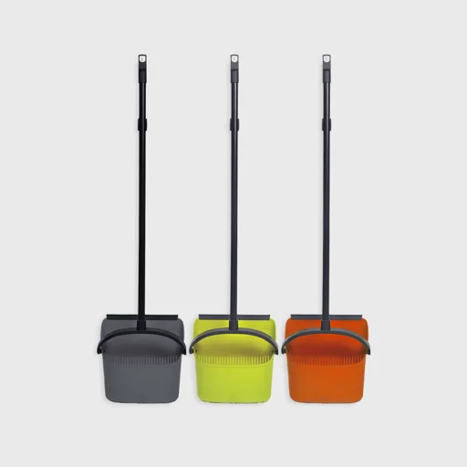 Upright dustpan with slot, 80cm, Taf Line, Anthracite/Olive/Terracotta