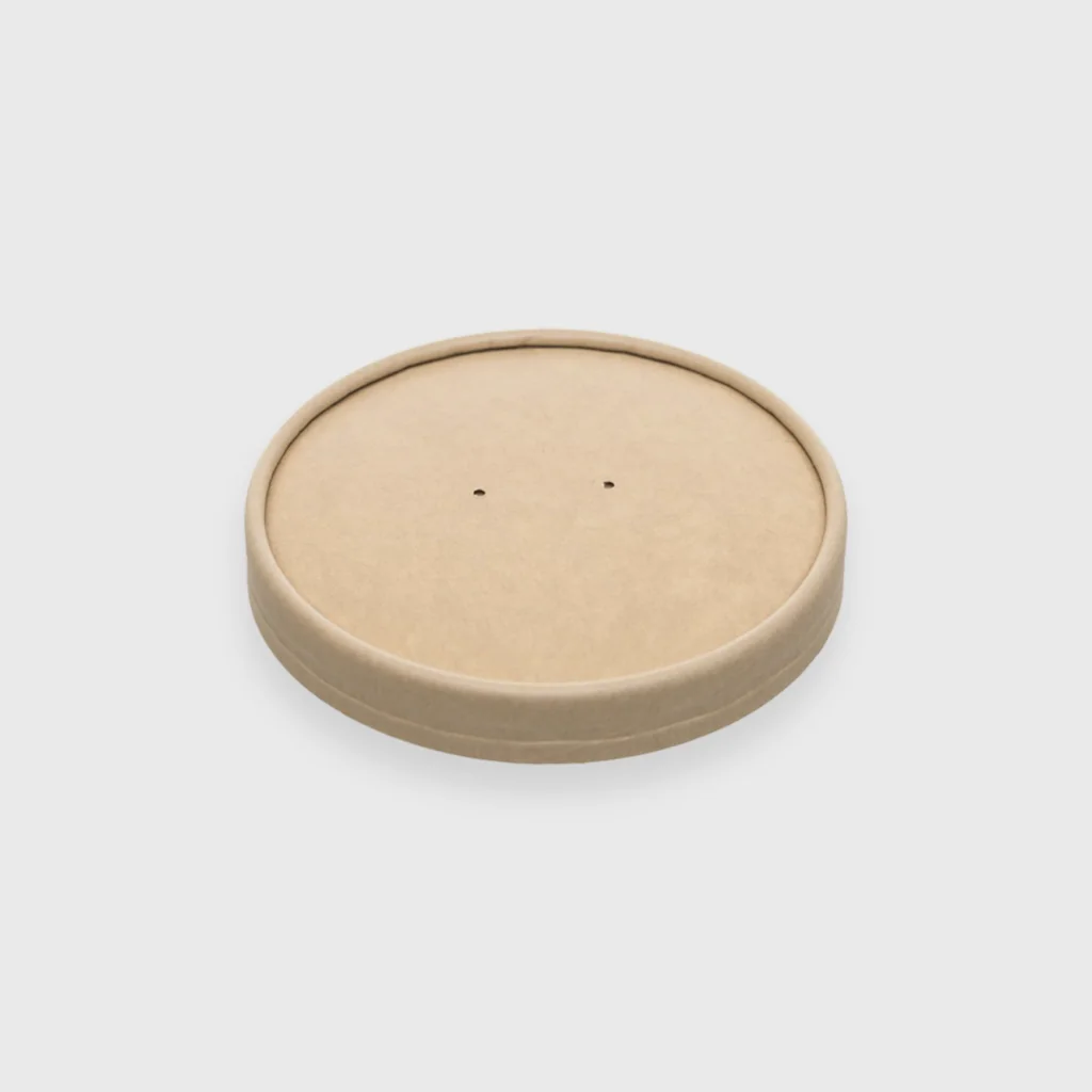 [GMH-25159] Paper lid for paper bowl 6/8/16oz - 96mm, Kraft