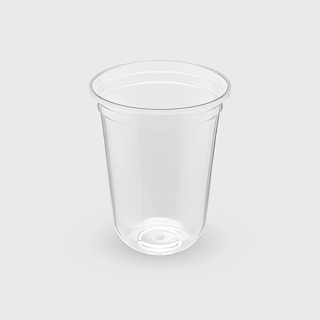 [GMH-25230] Πλαστικό ποτήρι, 350ml οβάλ, PP Ovo, διάφανο