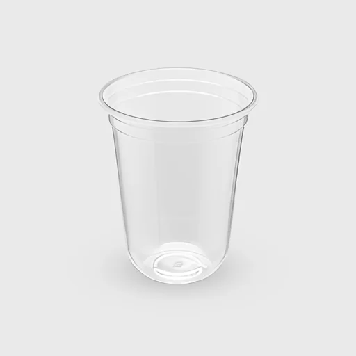 Πλαστικό ποτήρι, 350ml οβάλ, PP Ovo, διάφανο