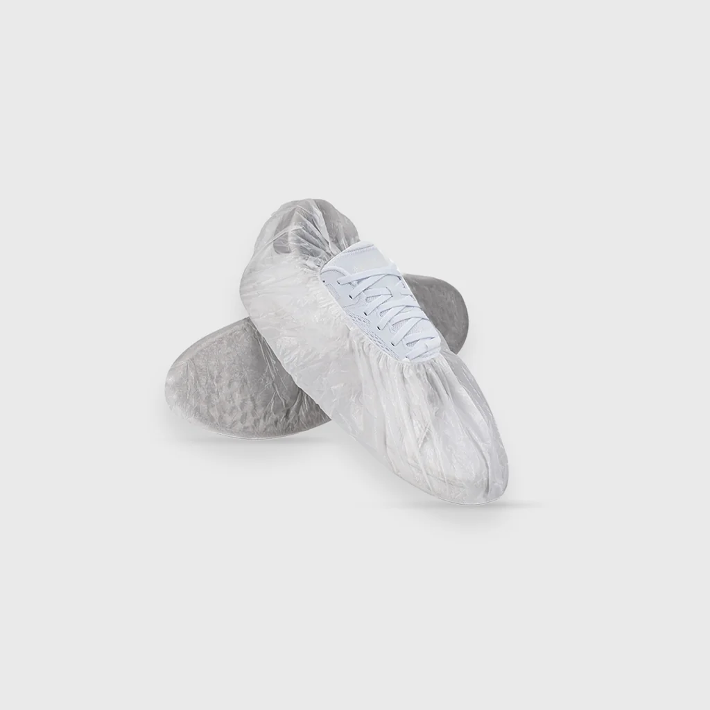 [GMH-24558] Disposable plastic foot pads, CPE, 36x15cm, white