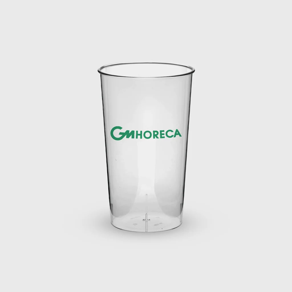 [GMEK-02209] Τυπωμένο ποτήρι πλαστικό, 400 ml cocktail, PS Premium επαν/μενο, διάφανο