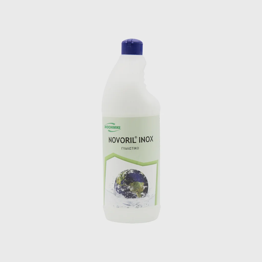 [GΜΗ-23606] Novoril Inox, γυαλιστικό-καθαριστικό inox επιφανειών, 1 lt