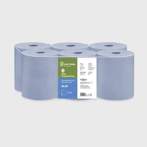 Hand towel roll, Endless Dispenser Autocut 2-ply, 6x781gr, blue