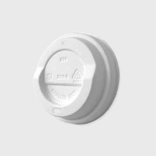 Fiber pipila lid for paper cup 12/14/16oz, white