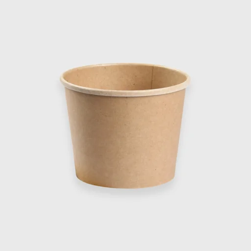 Χάρτινο μπωλ παγωτού, 8oz - 280ml, Kraft