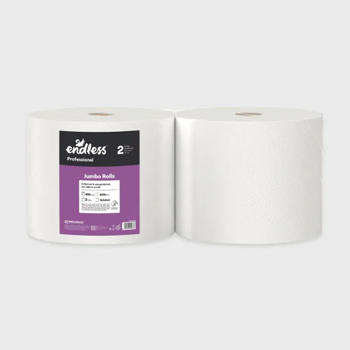 Kitchen roll, Endless Jumbo Rolls 2-ply, 2x4.5kg - 405m