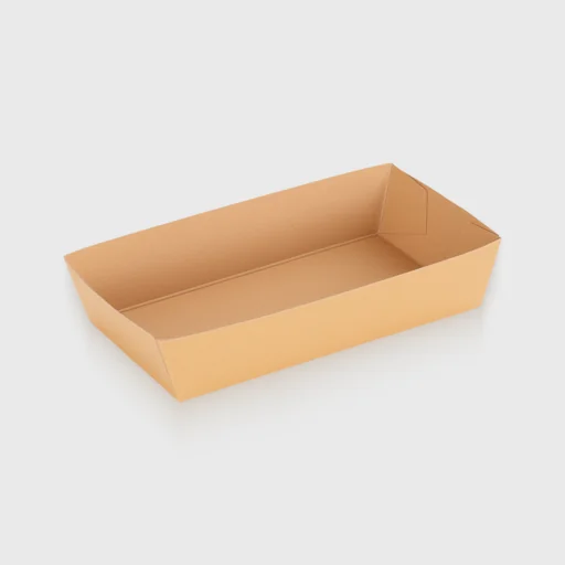 Χάρτινο σκαφάκι, παραλληλόγραμμο 190x130mm, Kraft