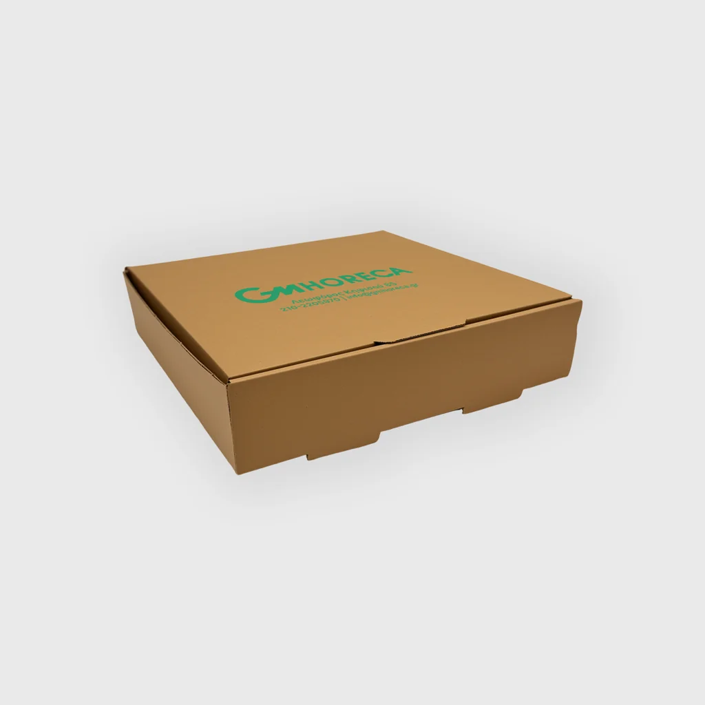 [GMEK-02182] Printed paper box for waffle, G4, 205x205x47mm, Kraft