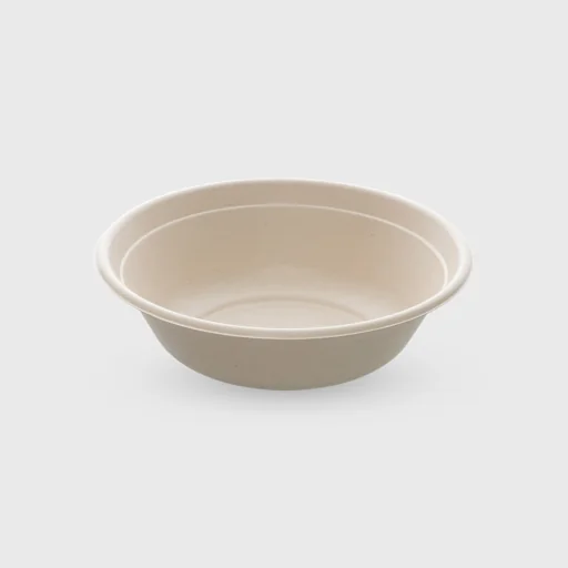 Σκεύος ζαχαροκάλαμου, στρογγυλό 1000ml, 210x60mm, μπεζ