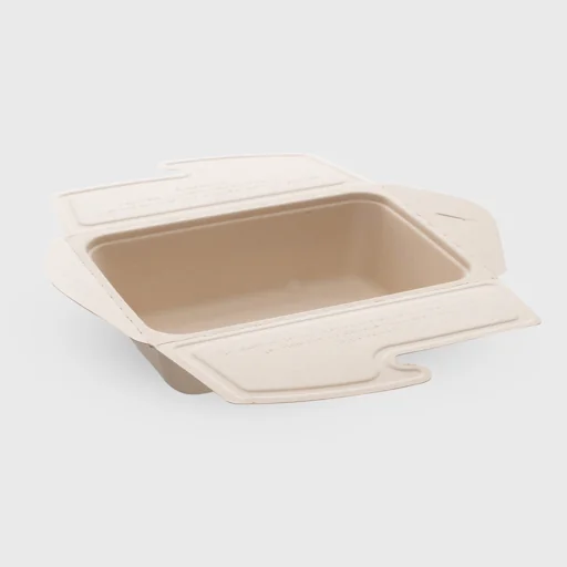 Σκεύος ζαχαροκάλαμου, φάκελος 1000ml, 213x150x53mm, μπεζ