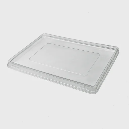 PET lid for safe-lock food container 1200ml - 205x145mm, transparent