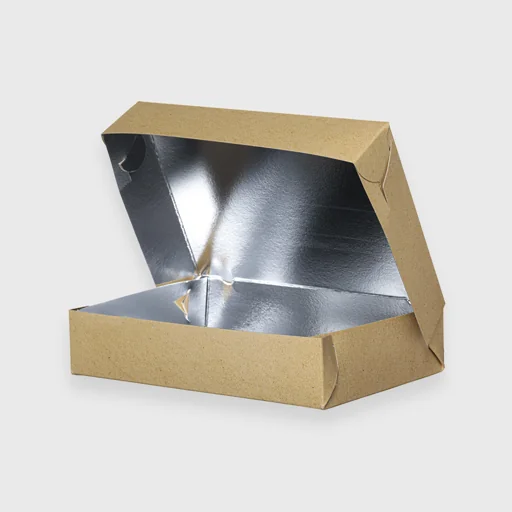 Paper box for single portion, T37, 220x160x50mm, Kraft