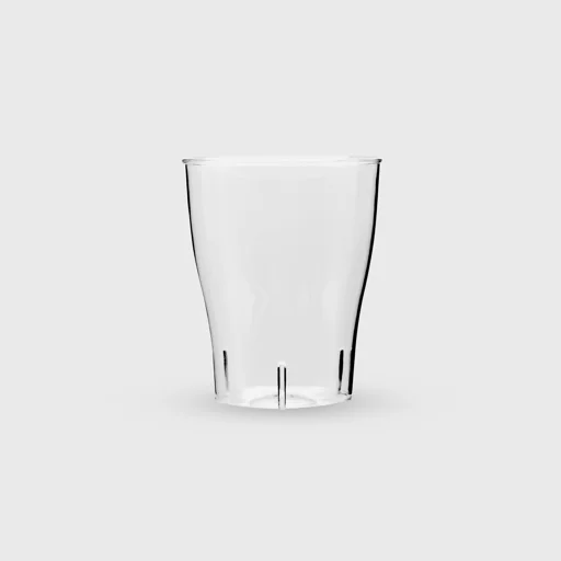 Ποτήρι πλαστικό, 150ml χαμηλό, PS Premium επαν/μενο, διάφανο