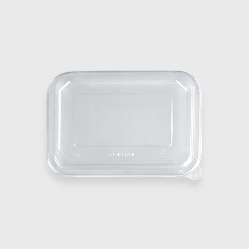 Καπάκι PET για σκεύος οκτάγωνο 900/1200ml - 216x154mm, διάφανο