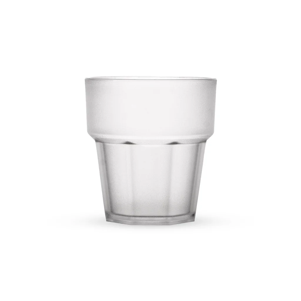 [GMH-25341] Plastic cup, Casablanca 250ml drink, PC, frosted