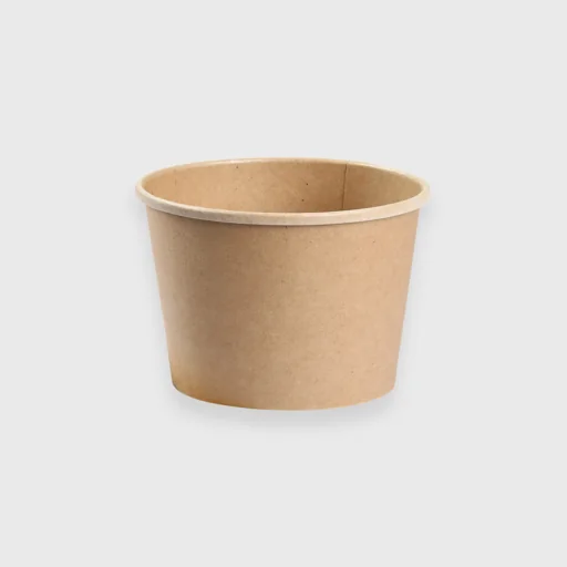 Χάρτινο μπωλ παγωτού, 6oz - 210ml, Kraft