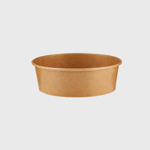 Paper salad bowl, 500ml, Kraft