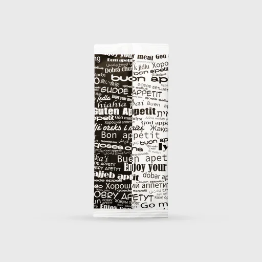 Paper bag for cutlery with napkin, 11x25cm, White Buon Appetito