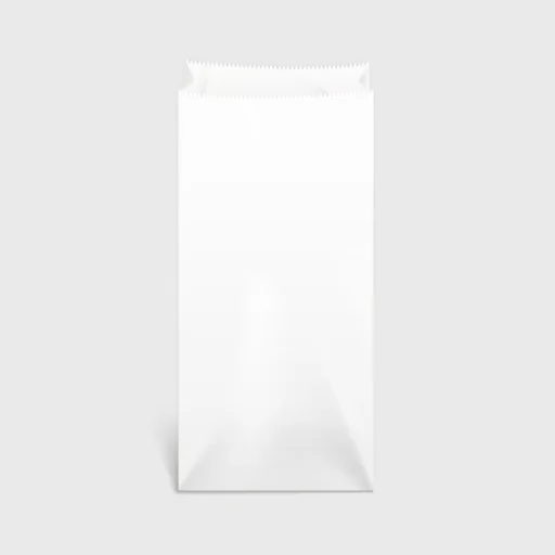 Χαρτοσακούλα βεζετάλ, 125x350mm, λευκή