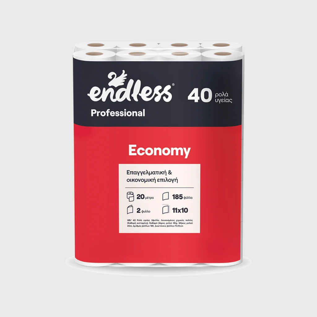 [GMH-24139] Χαρτί υγείας, Endless Economy 2φ, 40 Ρολά x 65 γρ