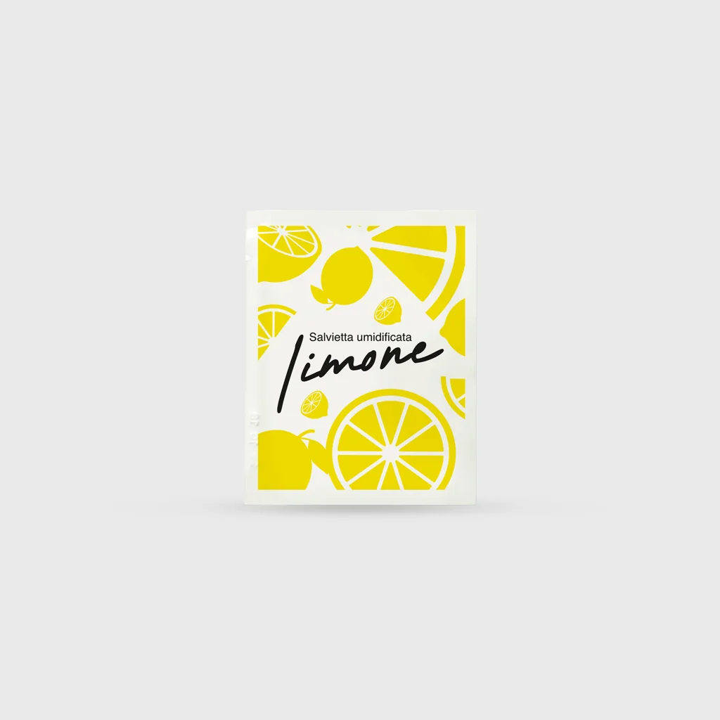 [GMH-26668] Scented wet wipe, lemon aroma, 7x9cm, Limone