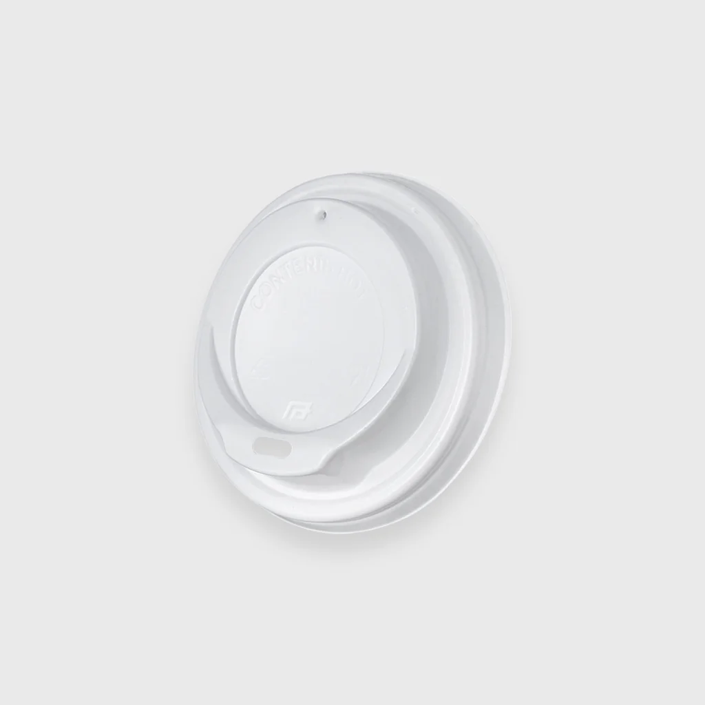 [GMH-25256] Pipila lid PP for paper cup 8oz, white