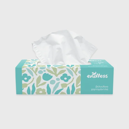 Facial tissues Endless box, 3-ply - 100 sheets, white