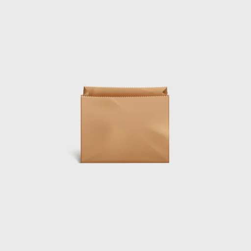 Paper bag vegetal for burger, 125x110mm, Kraft