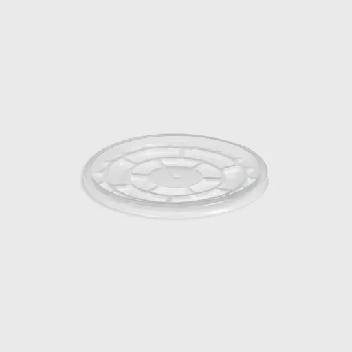 PP lid for paper soup bowl 475ml - 110mm, transparent