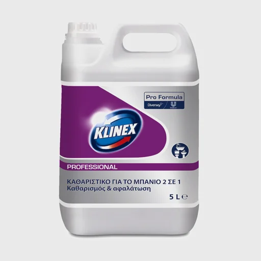 Klinex Professional Washroom 2in1, επαγγελματικό καθαριστικό μπάνιου κατά των αλάτων & σαπουνιών, 5 lt