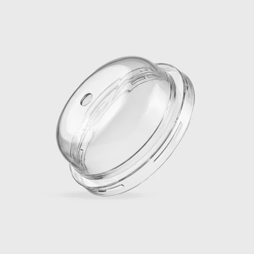 Καπάκι PET μπομπέ για χάρτινο ποτήρι 12-14-16oz, 8mm τρύπα, διάφανο