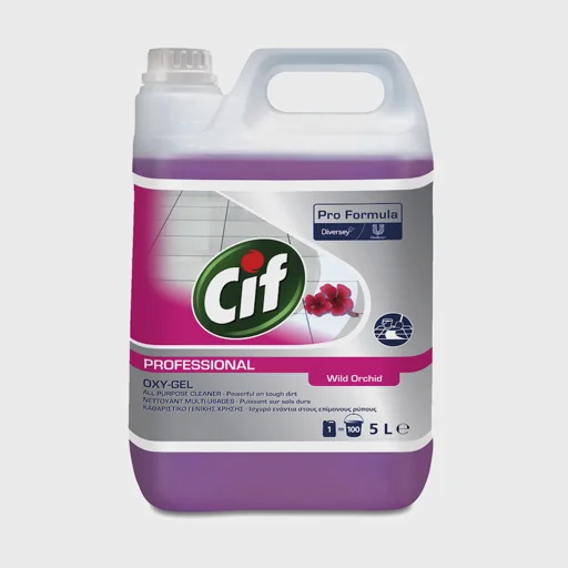Cif Professional Oxygel Wild Orchid, καθαριστικό γενικής χρήσης με ενεργό οξυγόνο & άρωμα άγριας ορχιδέας, 5 lt