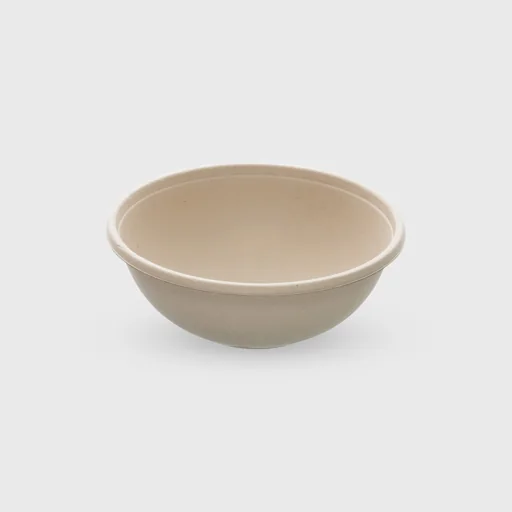 Σκεύος ζαχαροκάλαμου, στρογγυλό 750ml, 170x60mm, μπεζ