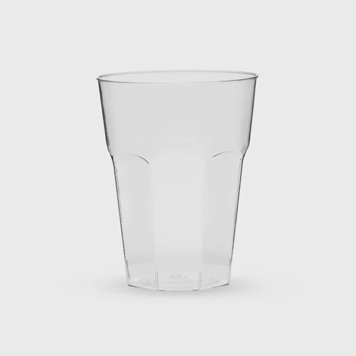 Plastic cup, Casablanca 350ml drink, PS Premium reusable, transparent