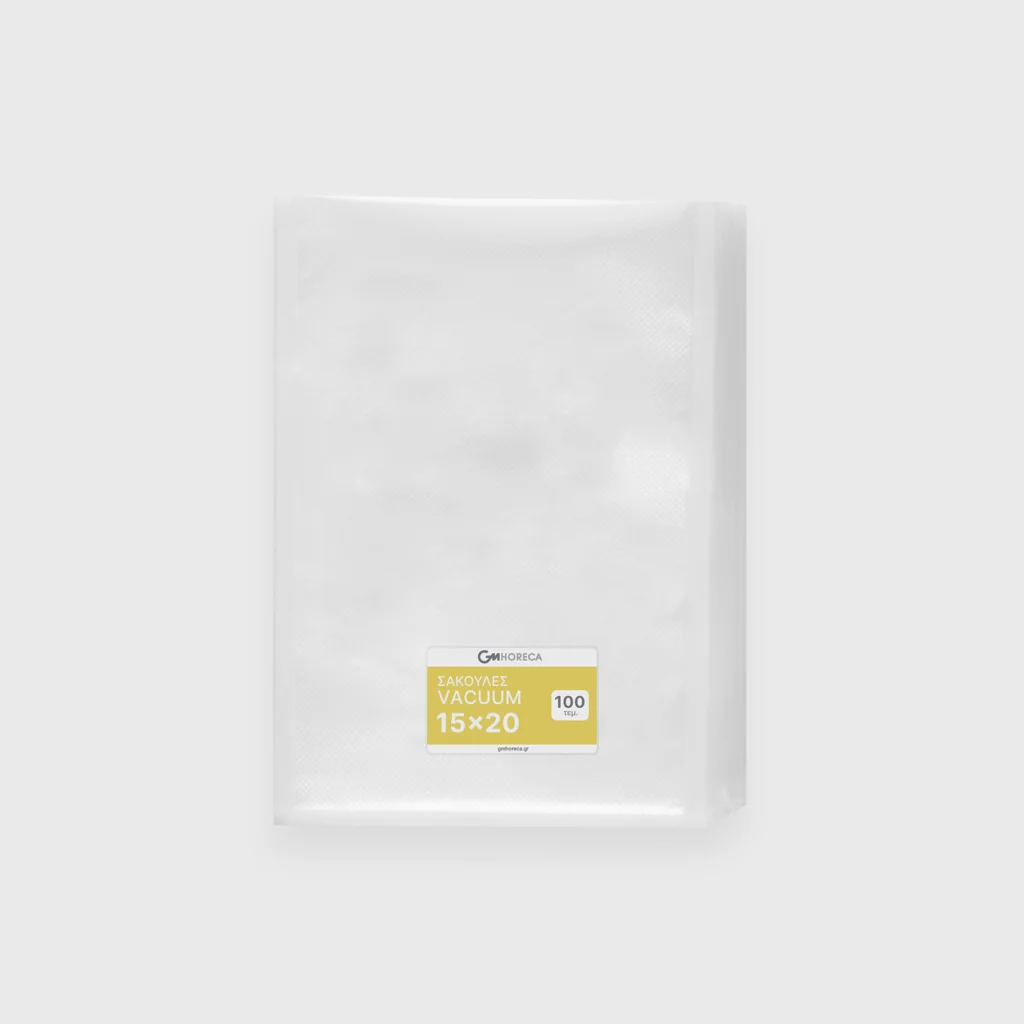 [GMH-23867] Σακούλες vacuum, σαγρέ, 15x20cm, PA/PE, 90μm