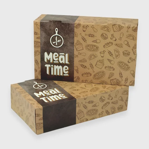 Paper box for chicken, T2, 295x175x80mm, Meal Time