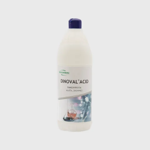 Dinoval Acid, πανίσχυρο όξινο καθαριστικό για πολλαπλές χρήσεις, 1 lt