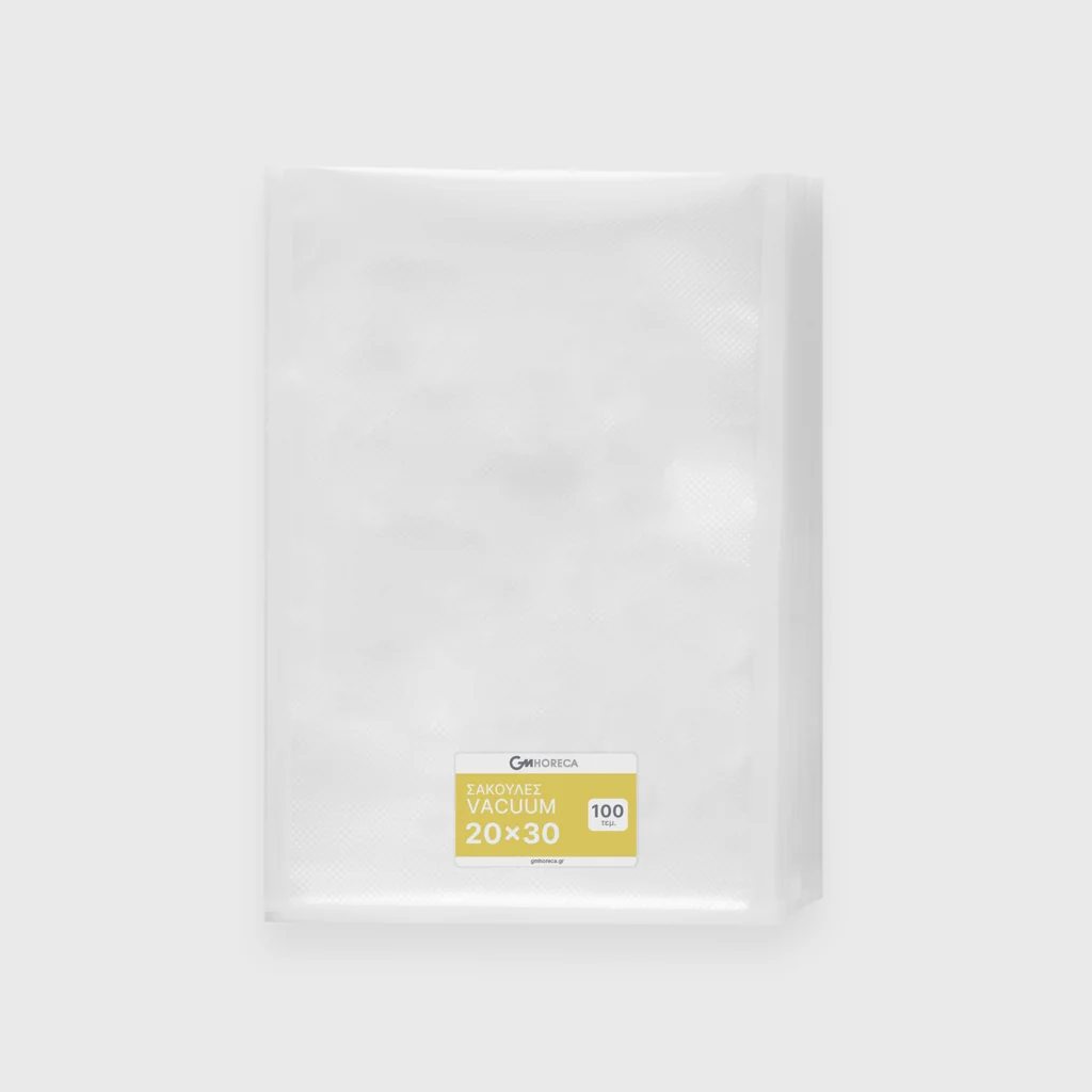 [GMH-23870] Σακούλες vacuum, σαγρέ, 20x30cm, PA/PE, 90μm