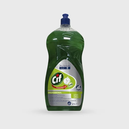 Cif Professional Lime Fresh, liquid dishwashing & utensil detergent for hand washing with lime scent, 2 lt