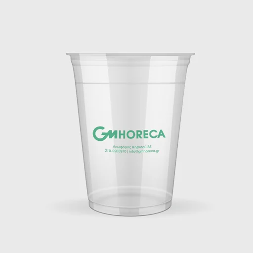 Τυπωμένο Πλαστικό Ποτήρι, 350ml, PET, Διάφανο
