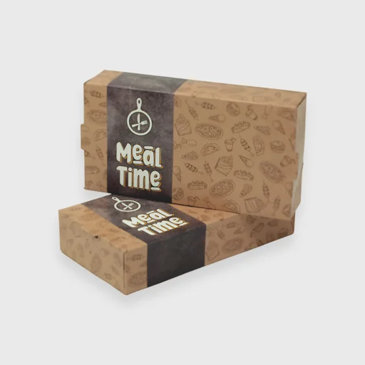 Paper box for souvlaki big - tall, T24T, 250x130x55mm, Meal Time