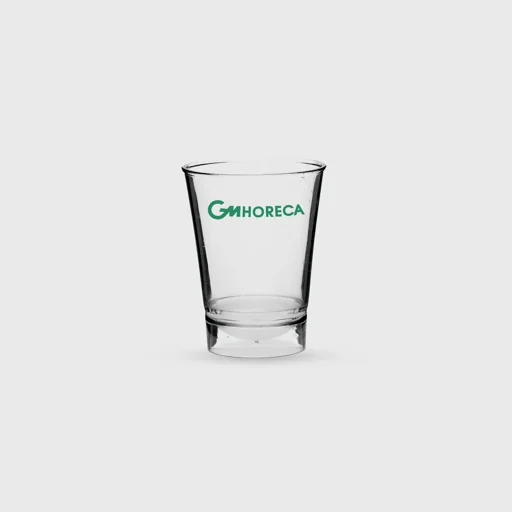Τυπωμένο ποτήρι πλαστικό, τουλίπα 60 ml σφηνάκι, PS Premium επαν/μενο, διάφανο