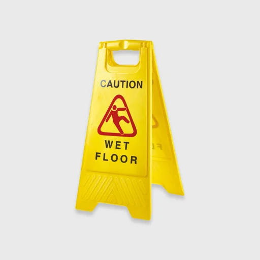 Warning sign for wet floor, 30x64cm